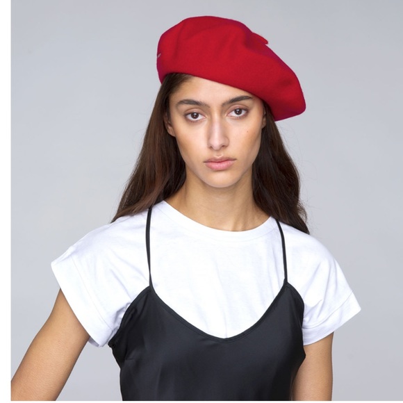 Kangol x Free People Wool Jax Beret Med Lichen Green Hat - Picture 4 of 6